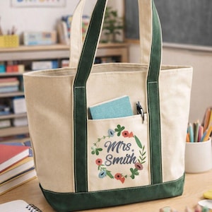 Custom Teacher Tote Bag