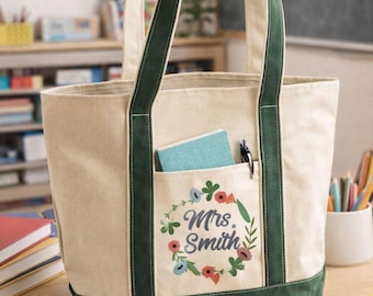 Custom Teacher Tote Bag