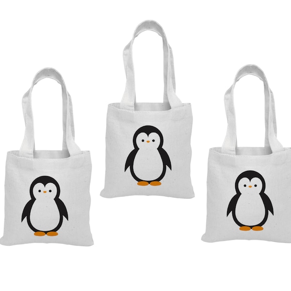 3 Penguin Treat Bags, Penguin Party Favor Bags, Penguin Party Favors, Party Favor Bags, Penguin Gift Bags, Penguin Party, Penguin Bags, Bags