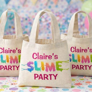 Personalized Slime Party Favor Bags