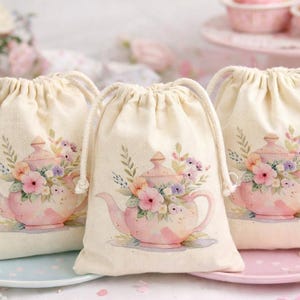 Tea Party Favor Bags