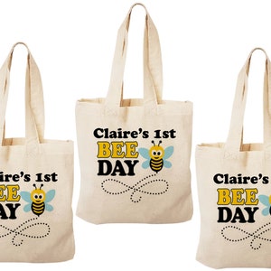 3 Bee-Day Party Favor Bags, Bee-Day Party, Bumblebee Party Favors, Bee Treat Bags, Bee Party Bags, Bee-Day, Bee-Day Treat Bags, Bee-Day