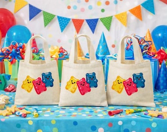 Gummy Bear Party Favor Bags - Set of Three Bags
