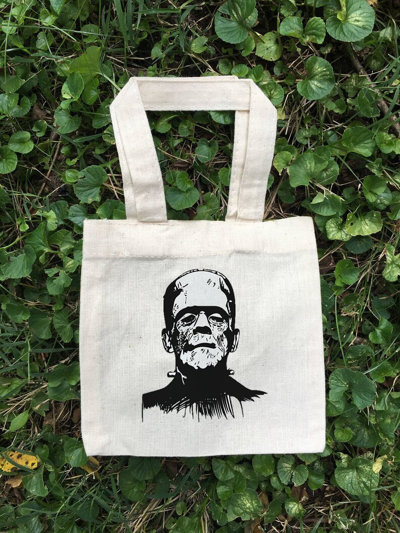 Halloween Party Favor Bags Halloween Party Cotton Party Bags Frankenstein Treat Bags Frankenstein Bags Party Favor Bags Halloween Bags