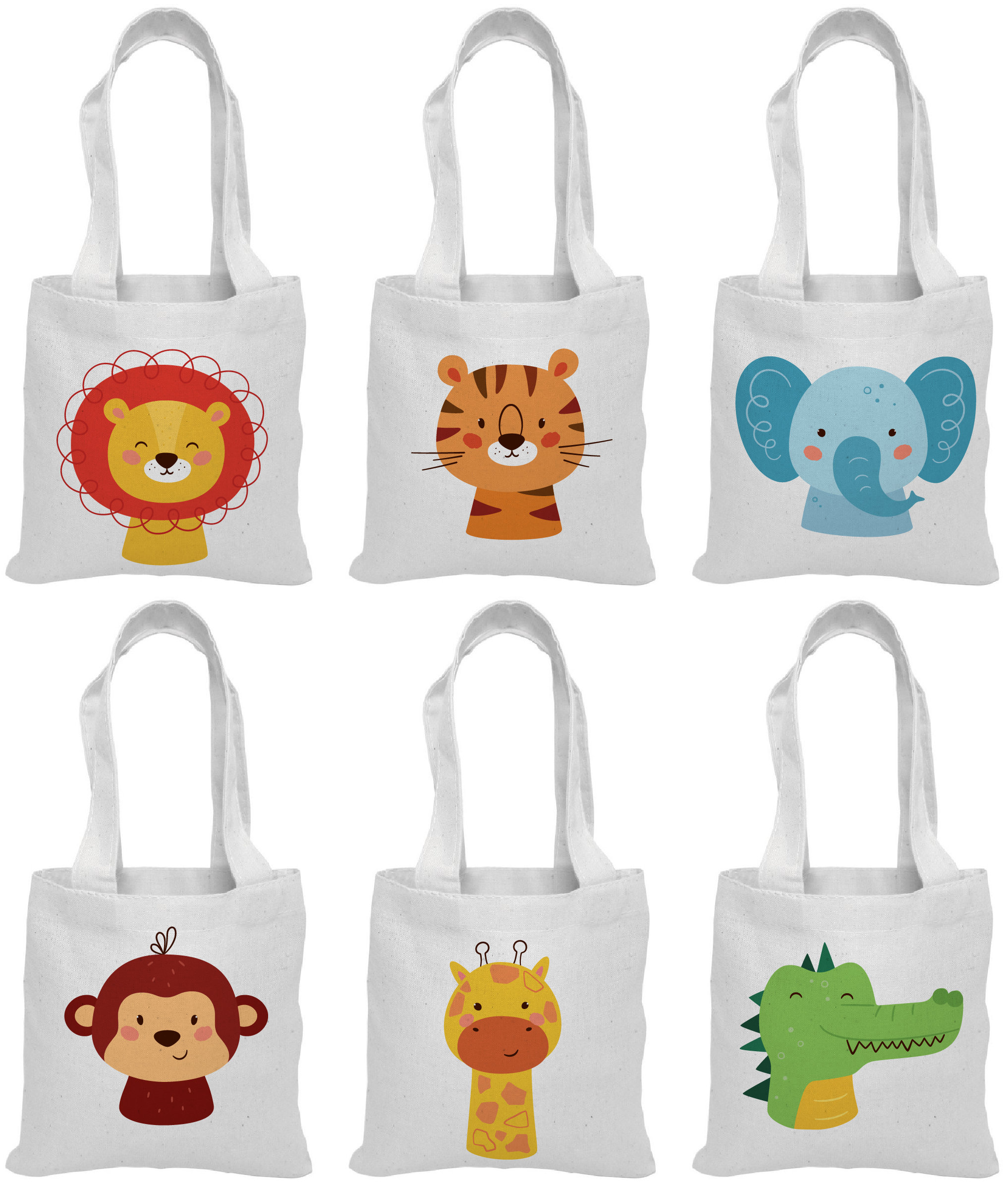 6 Zoo Party Favor Bags Zoo Party Favors Zoo Party Bags Zoo Etsy