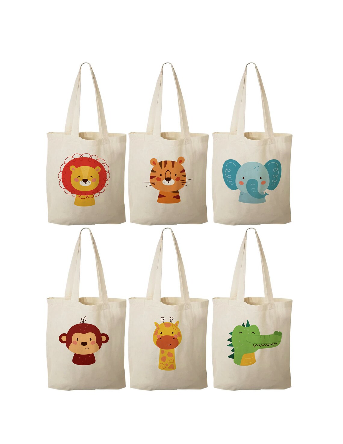 6 Zoo Party Favor Bags Zoo Party Favors Zoo Party Bags Zoo Etsy