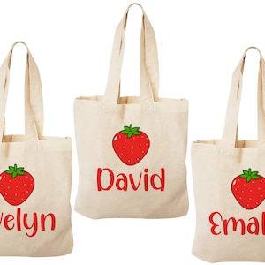 3 Strawberry Treat Bags, Strawberry Party Bags, Strawberry Party Favors, Strawberry Treat Bags, Strawberry Party, Strawberry Goodie Bags