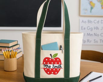 Teacher Gift - Personalized Teacher Tote Bag