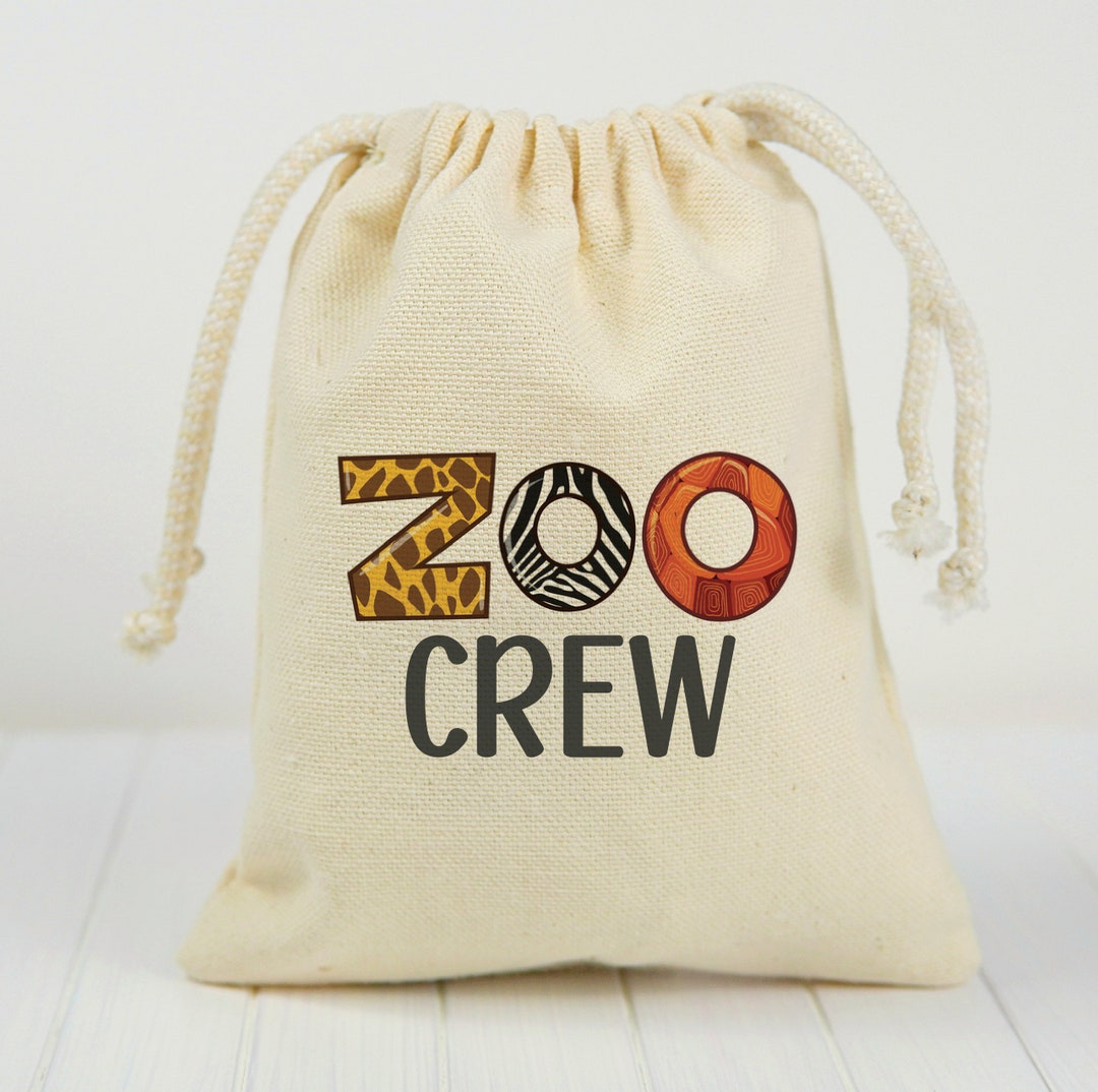 Zoo Crew Treat Bags, Zoo Party Favor Bags, Zoo Goodie Bags, Zoo, Zoo