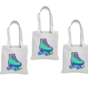 3 Roller Skating Party Favor Bags, Roller Skating Treat Bags, Roller Skating Party Favors, Roller Skating Goodie Bags, Roller Skating Party