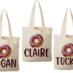 3 Donut Treat Bags, Donut Party Favor Bags, Donut Party Favors, Party Favor Bags, Donut Party Decor, Donut Party, Donout Party Bags, Donut