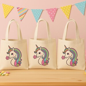 Unicorn Party Favor Bags - Set of Three Bags
