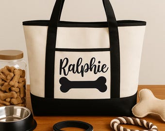 Dog Owner Gift - Personalized Dog Tote Bag