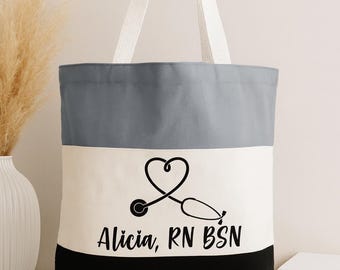 Nurse Gift - Personalized Nurse Tote Bag