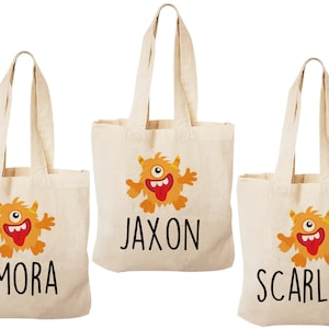 3 Monster Treat Bags, Monster Party Favor Bags, Monster Party Favors, Monster Party Bags, Monster Party Decor, Monster Party, Monster Bags