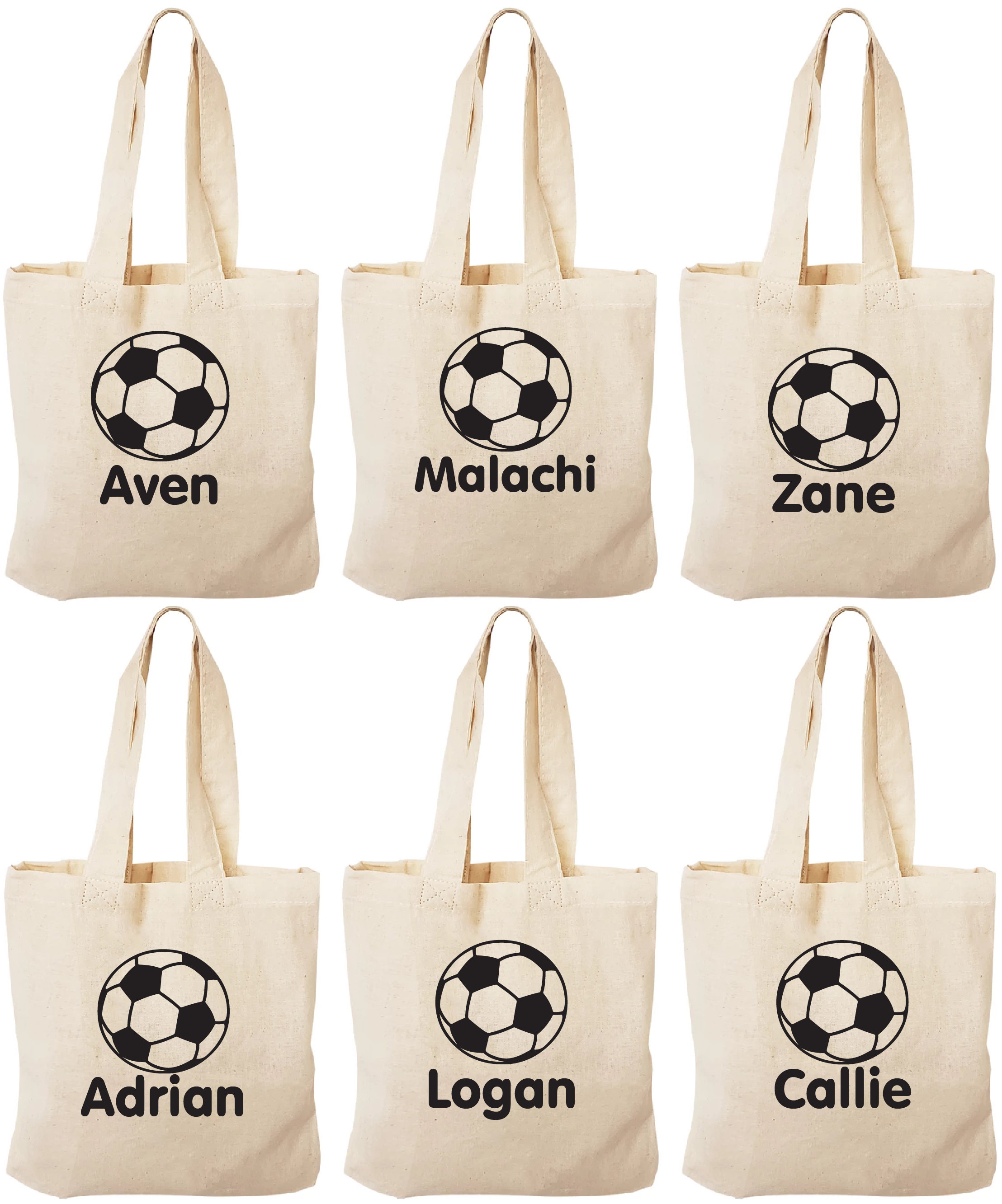 6 Soccer Treat Bags Soccer Party Soccer Party Favor Bags Etsy