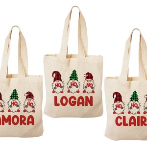 3 Gnome Christmas Treat Bags, Christmas Party Favor Bags, Christmas Party Favors, Christmas Party Bags, Christmas Goodie Bags, Christmas Bag