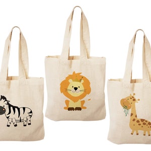 3 Safari Treat Bags, Zoo Treat Bags, Jungle Party Bags, Zoo Party Favors, Treat Bags, Party Favor Bags, Jungle Party, Gift Bags, Party Bags