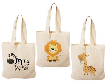 3 Safari Treat Bags, Zoo Treat Bags, Jungle Party Bags, Zoo Party Favors, Treat Bags, Party Favor Bags, Jungle Party, Gift Bags, Party Bags