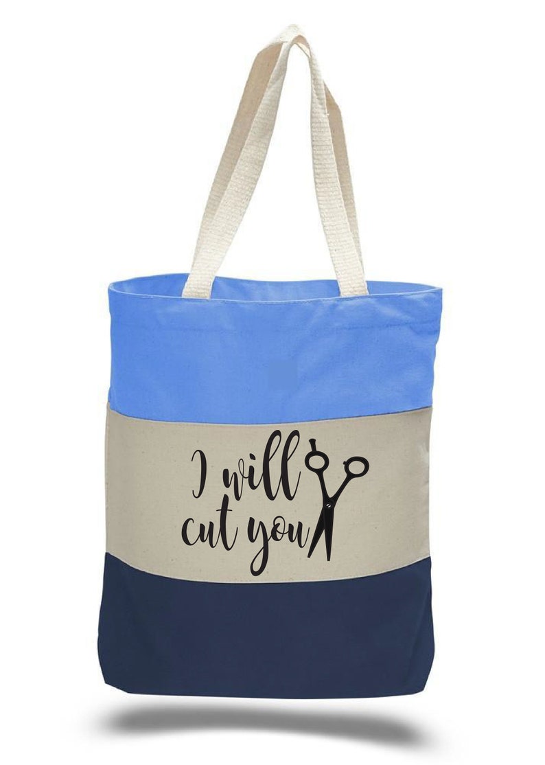 Hair Stylist Tote Bag I Will Cut You Hairdresser Gift Hair Etsy