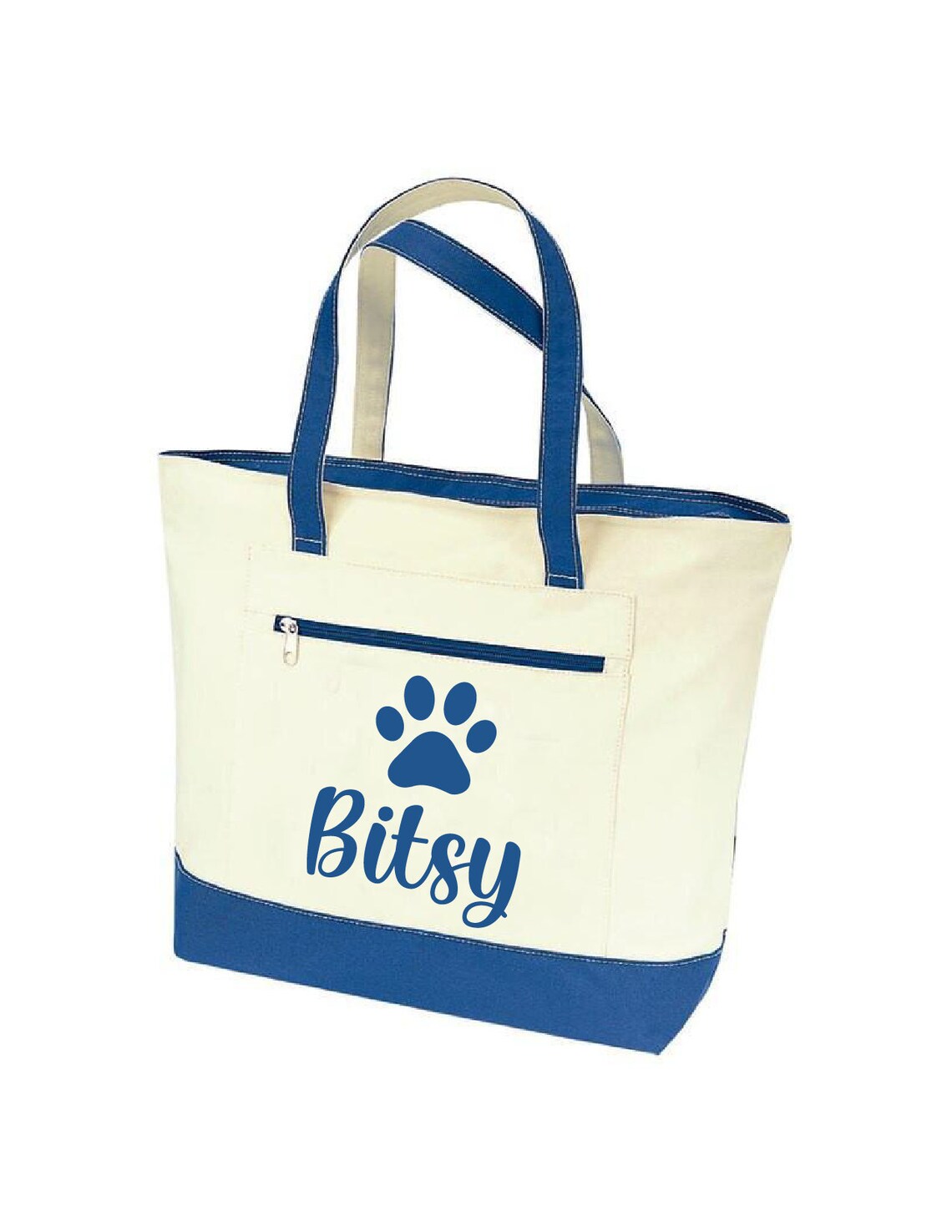 Custom Dog Tote Dog Tote Dog Tote Bag Personalized Canvas Etsy