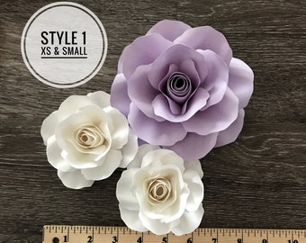 PDF file for Style 1: Extra small and Small Rose Templates (CUT & TRACE)