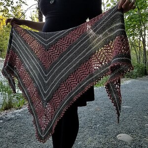 SOLSTICE Shawl | Knitting Pattern | Lace botanical inspired | Digital PDF