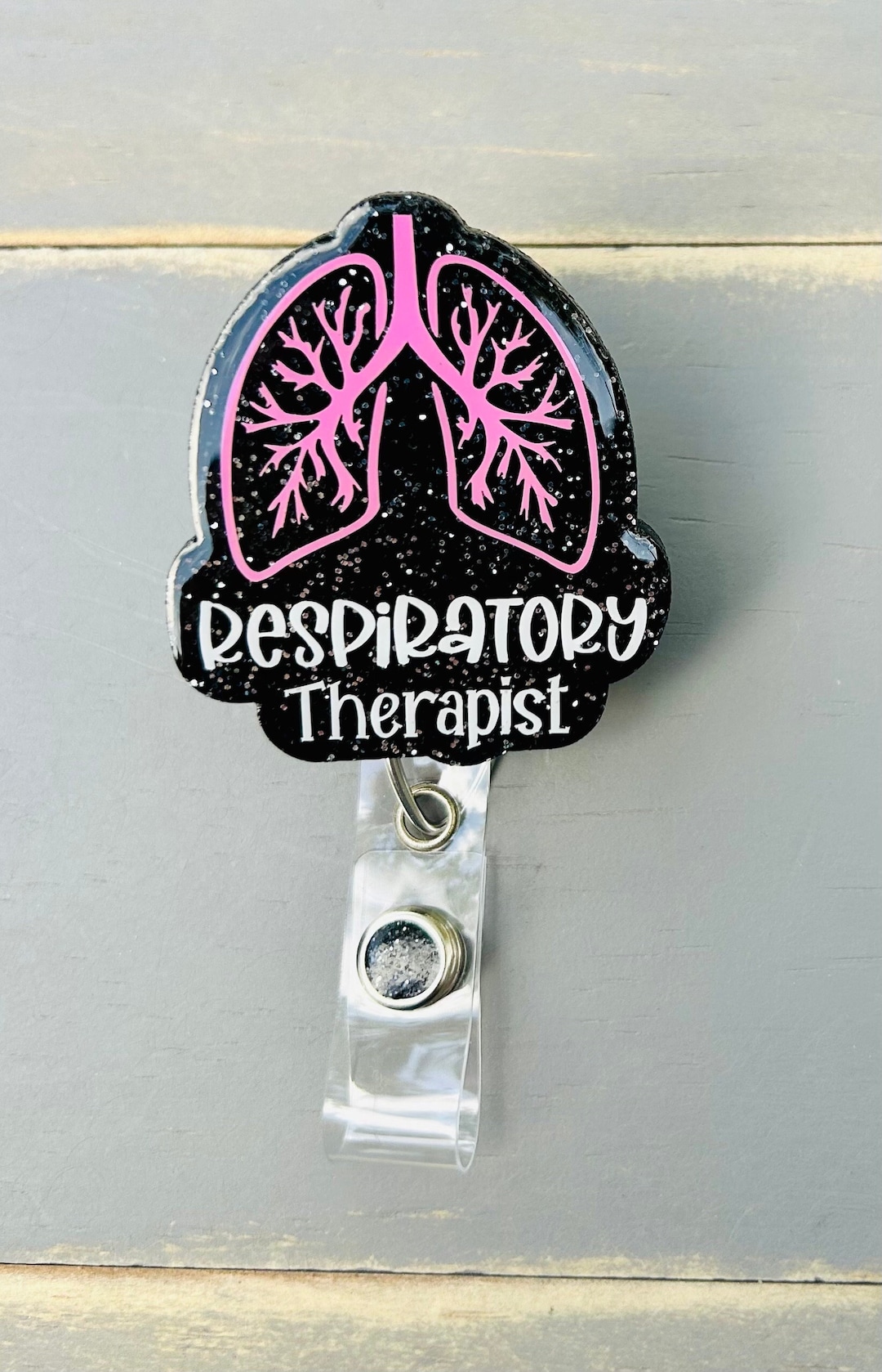 Respiratory Therapist Badge Reel ICU RT ID Badge Cute Etsy
