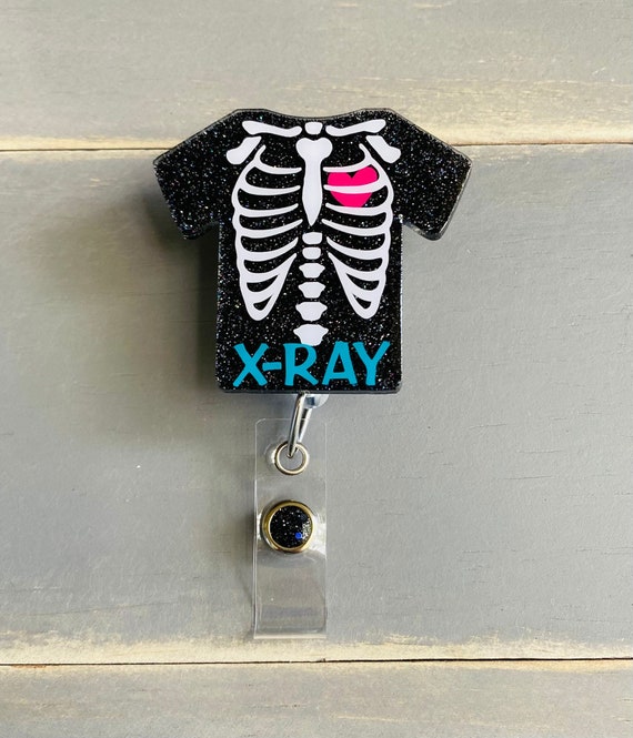 X-ray Tech Badge Reel, Radiology Badge Reel, Xray ID Holder, Cute