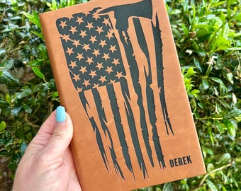 Personalized Firefighter Journal, First Responder gift, Office Accessory Gift, Father’s Day gift,  Diary, Custom Notebook, Graduation Gift