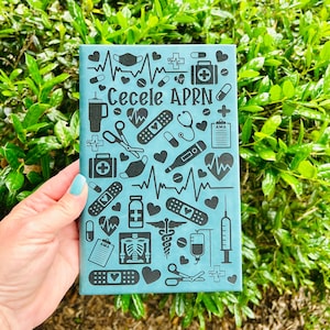 Personalized Nurse/Medical Journal, Doctor Journal, Office Accessory, Best friend gift, Nurse Diary, Custom Notebook, Graduation Gift image 1