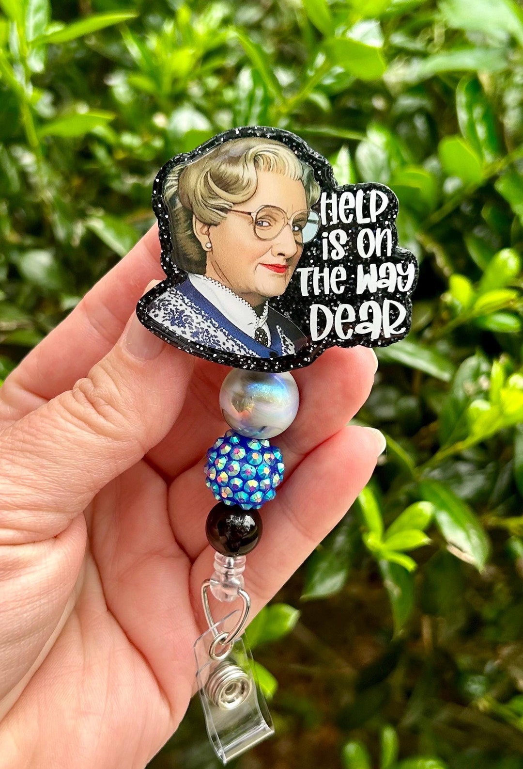 Help is on the Way Badge Reel, OR Badge Holder, Surgical Nurse Badge, Tech ID Badge, Cute 