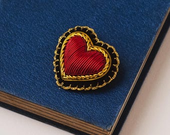 Goldwork Heart Brooch Deluxe Kit