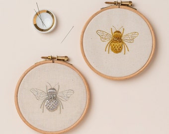 Goldwork Bumblebee Embroidery Kit (Standard Kit)