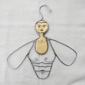 Closet Jewelry People, Hanger. Steel, forged wire nipple sculpture Clothing Lingerie image 1