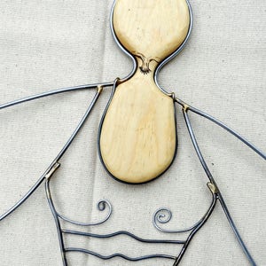 Closet Jewelry People, Hanger. Steel, forged wire nipple sculpture Clothing Lingerie image 4