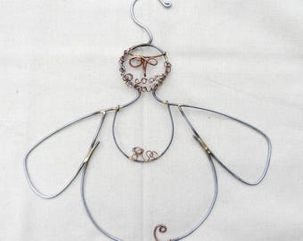 Closet Jewelry by DOUG FREERKSEN, Hanger. Steel, forged wire sculpture Clothing Lingere