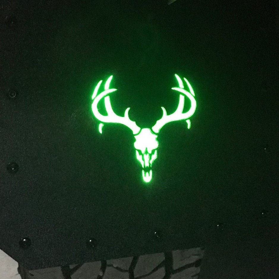 Deer Skull Lighted Mud Flaps, Illumiflaps, Universal for Trucks, Suvs