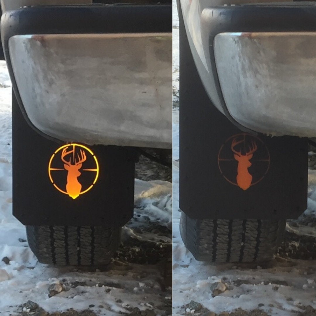 Deer in Sight Scope Lighted Mud Flaps, Illumiflaps, Universal for