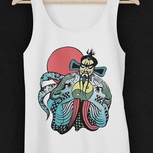 Big Trouble In Little China T-Shirt Tank Top Costume - Fu Manchu Retro Halloween Costume, 80s Retro, 90s Retro, Tee Shirt, Tshirt, Tanktop