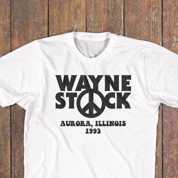 90s Movie Shirt - Waynestock Waynes World Tshirt Funny Retro Shirt Mike Myers Tia Carrere Gifts for Film Lovers Classic Movie T Shirts