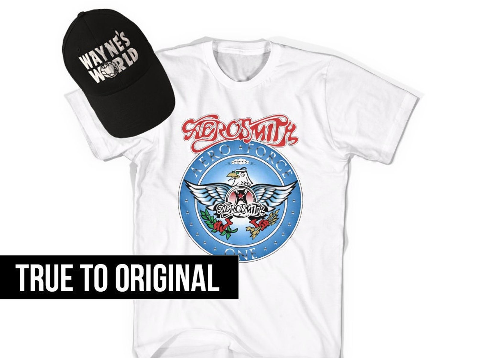 Waynes World Costume Garth Aerosmith Tshirt and Waynes World | Etsy