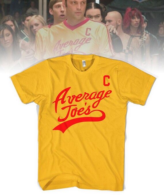 Adult Yellow Sports Comedy Movie Dodgeball Average Joe/'s Costume Jersey Set
