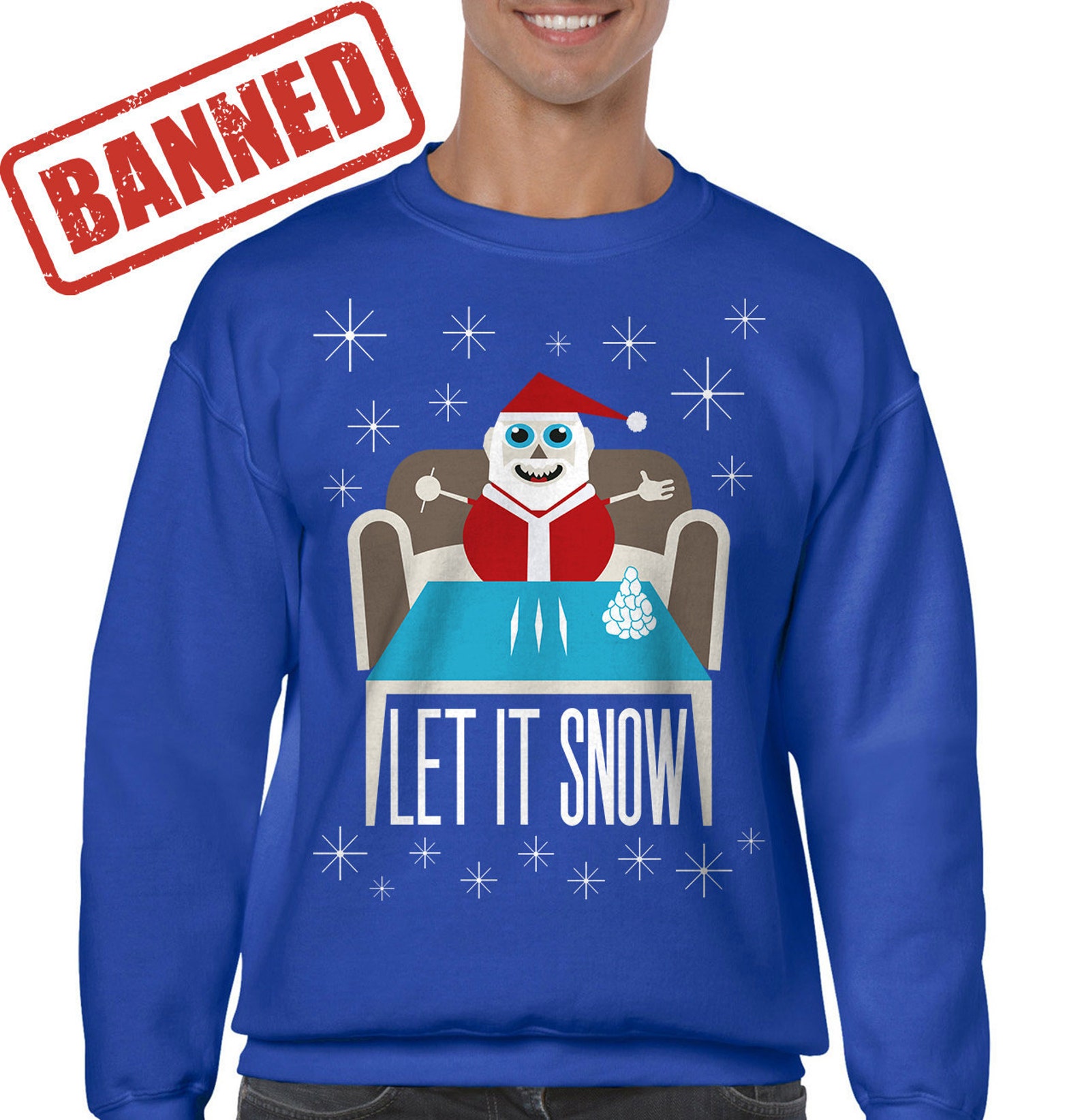 walmart sweater let it snow