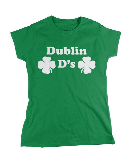 Shamrock Boobies Irish St Patricks Day Funny T Shirt Irish Paddy Top Ireland