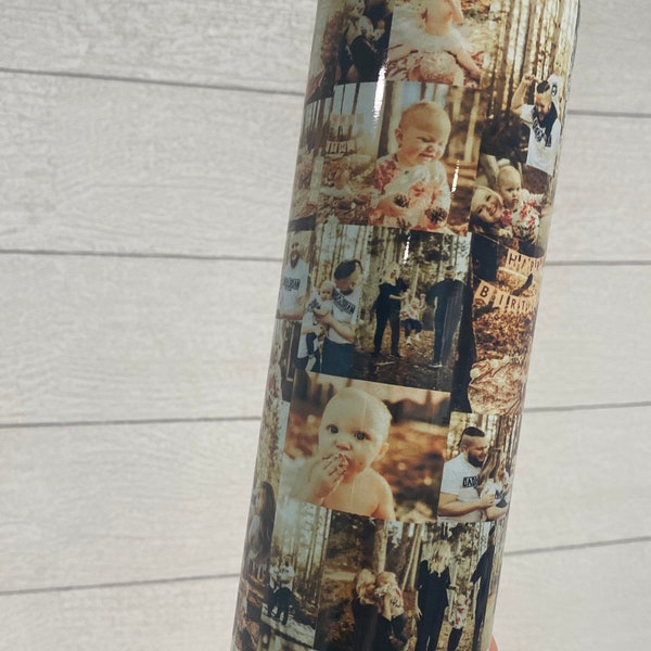 Custom photo collage tumbler