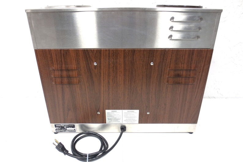 Vintage Bunn Pour-Omatic VPS Industrial Coffee Machine Faux Wood 3 Heaters 2 Jars
