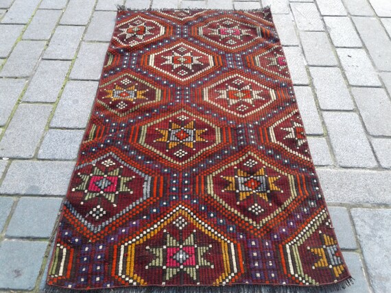 Turkish Kilim Rug 87 X 155 Cm Kilim Floor Rug Bathroom Etsy