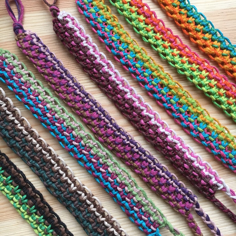 fits most wrists unisex hemp jewelry Biodegradable hemp bracelet colorful eco-friendly jewelry