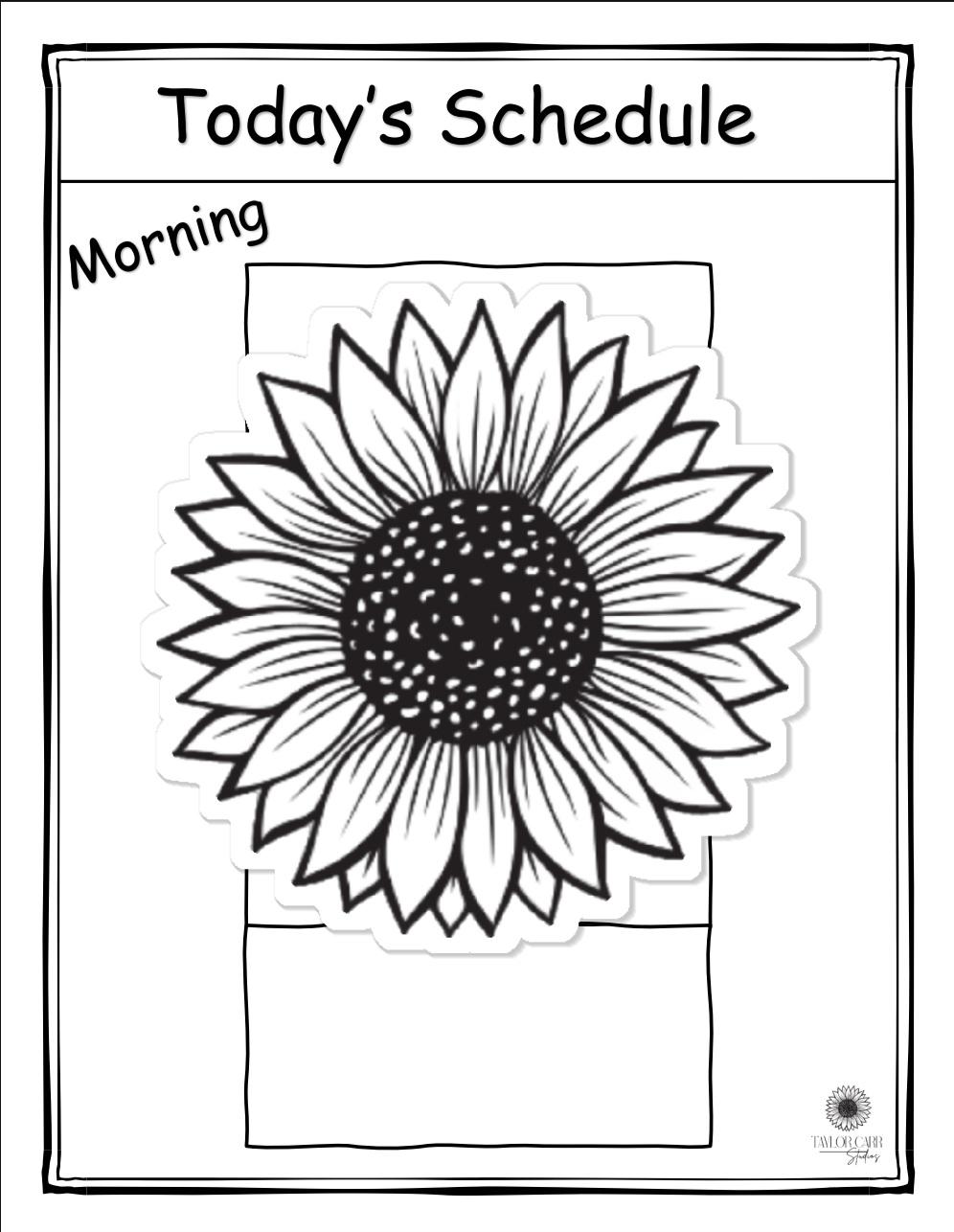 Visual Schedule Daily Routine Visual Aid Early Learning Autism ...